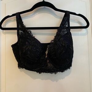 Soma Longline Black Lace Bra 34DD